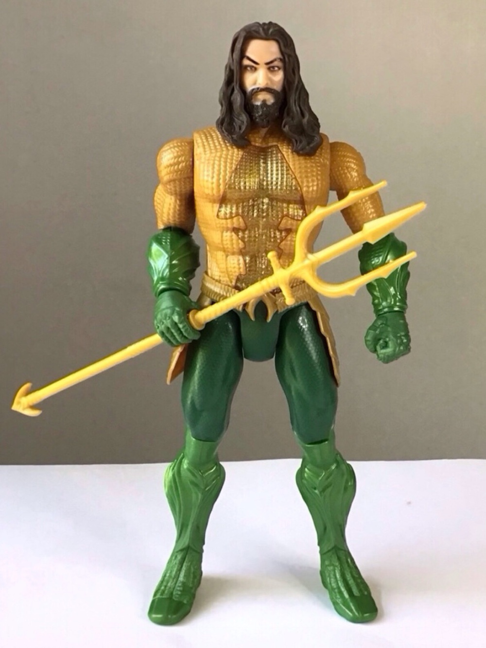 Aquaman Trident Strike 12” Action Figure Posable Jason Momoa 2018 DC Comics